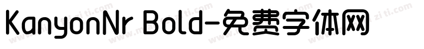 KanyonNr Bold字体转换